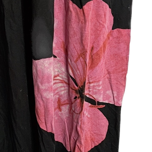 Black Hibiscus Sun Dress - Picture 3 of 5